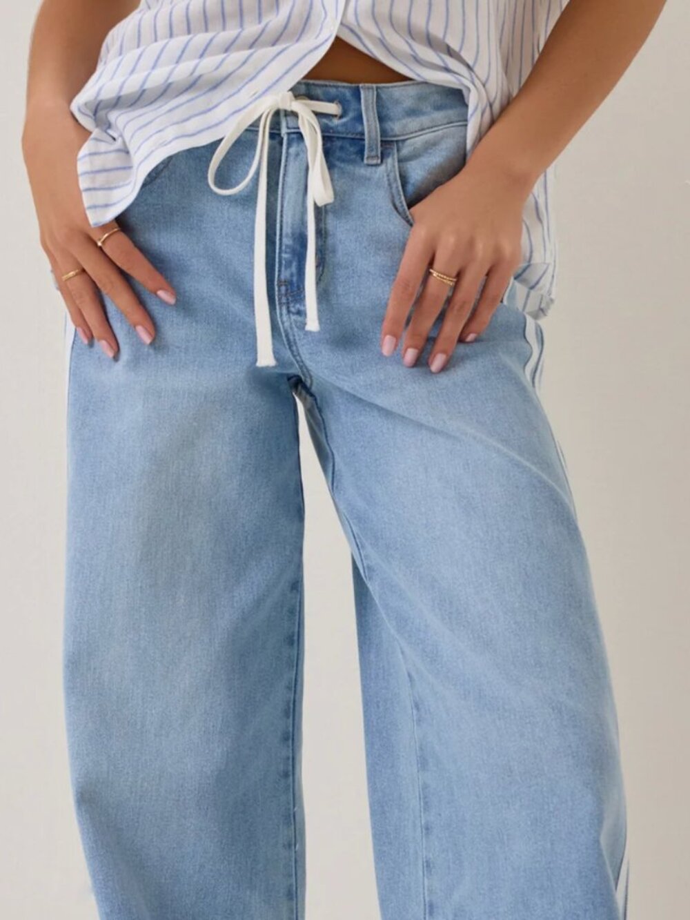Skylar Side Stripe Jeans - Altar'd State Skylar Side Stripe Jeans Detail 2